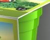 3D illustration of a cardboard wrap around package on a pre-planted pot